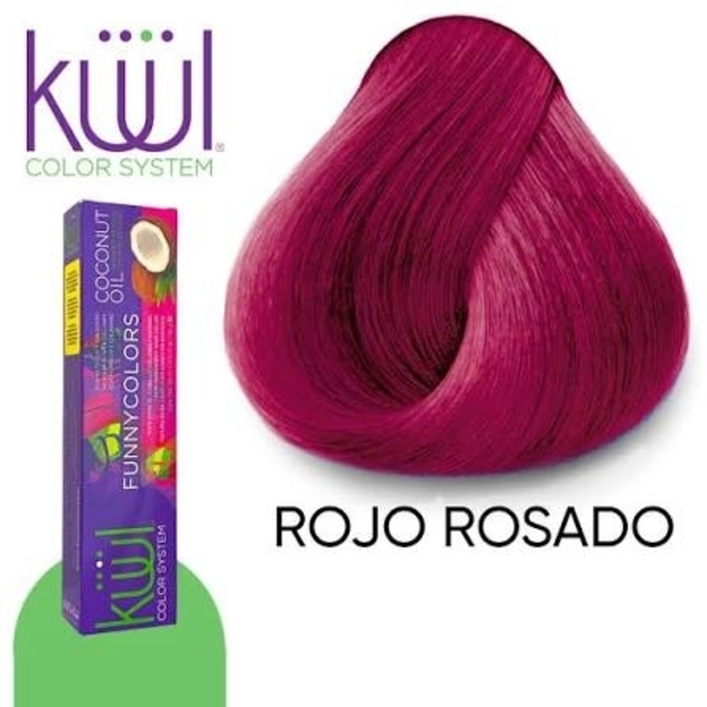Küül Color System Funnycolors Rojo Rosado Permanent Hair Color - Pinkish Red 3.0
